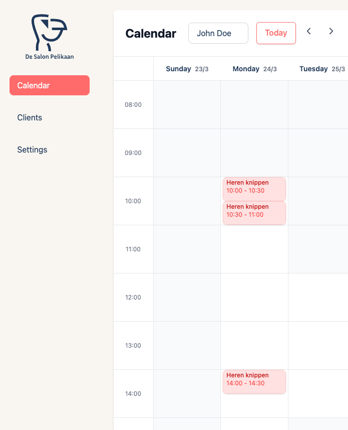 De Salon Pelikaan agenda overzicht