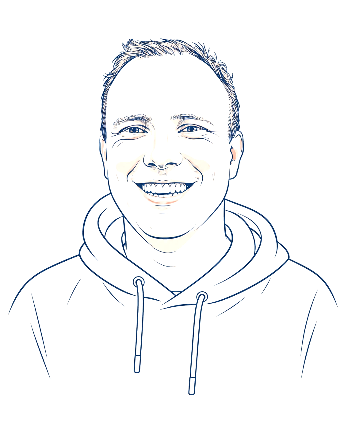 Getekend portret van Bram